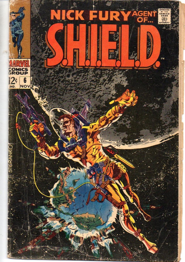 LukeConners's tweet image. Vintage Marvel Comic Book November 1968 #6 Nick Fury Agent of Shield #156 Free Shipping Make an offer by #GoodRive…