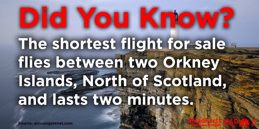 MadMoneyOnCNBC's tweet photo. Did You Know? #madfacts #wowThatIsFast https://t.co/3At3im57sB