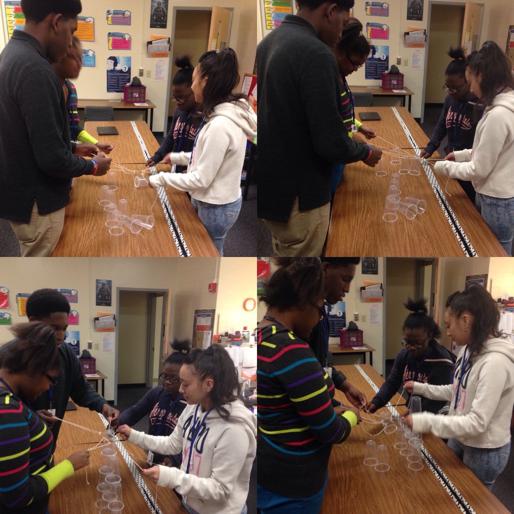 MsPhelps_'s tweet photo. Cup stack - team building! @Sabrina_suber @RNECavaliers #teambuilding #notgivingup https://t.co/8ju205CoD6