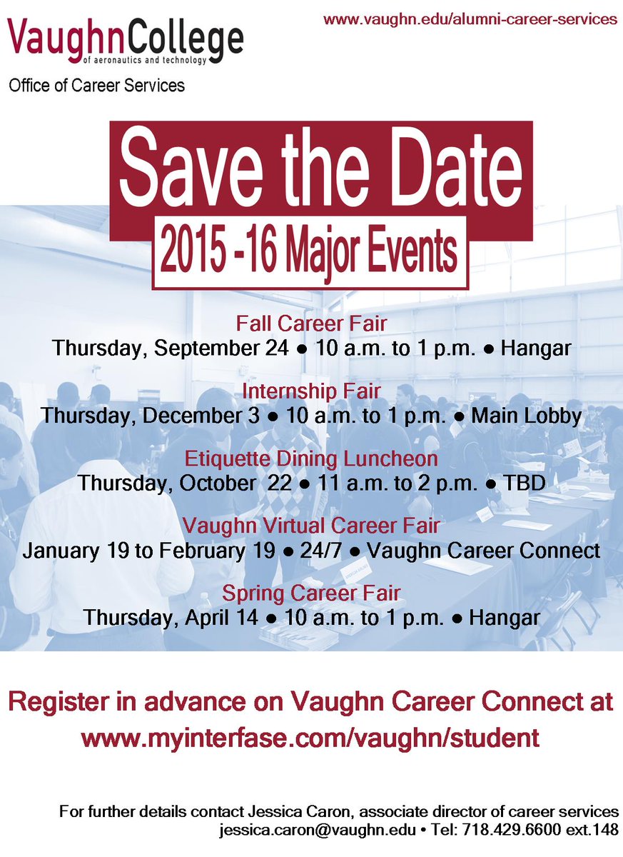vaughncareers's tweet photo. Dreading winter in NY already? Give yourself something to look forward to with @VaughnCareers upcoming major events! https://t.co/pA4HMHrfTi