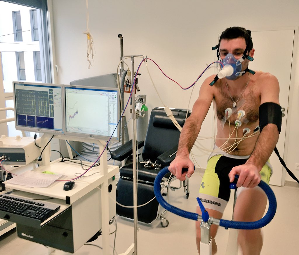 LamiraudF's tweet photo. Test d'effort @FFCyclisme après 3 semaines sans velo et +2kg = Punition ! @Velo2max_fr 😓 https://t.co/4Y1SC6V4I1