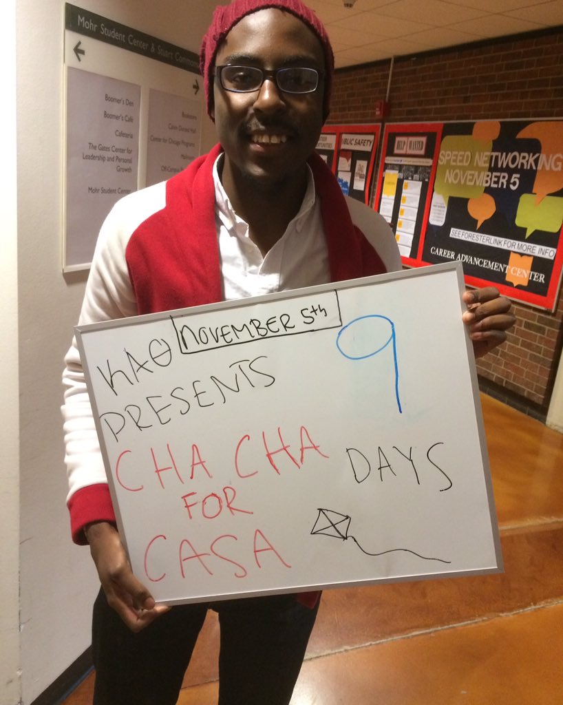 Our student government president, Devon, is excited for Cha Cha for CASA, are you?! #lakeforestcelebs