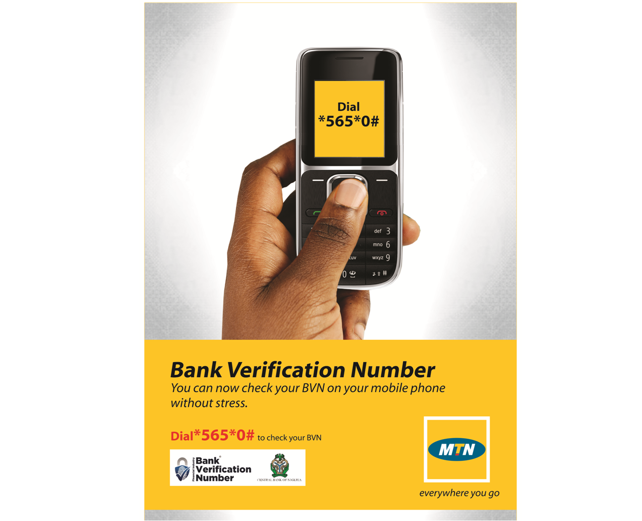 MTN Nigeria on X: &ldquo;Dial <em>565</em>0# to check ur Bank Verification 