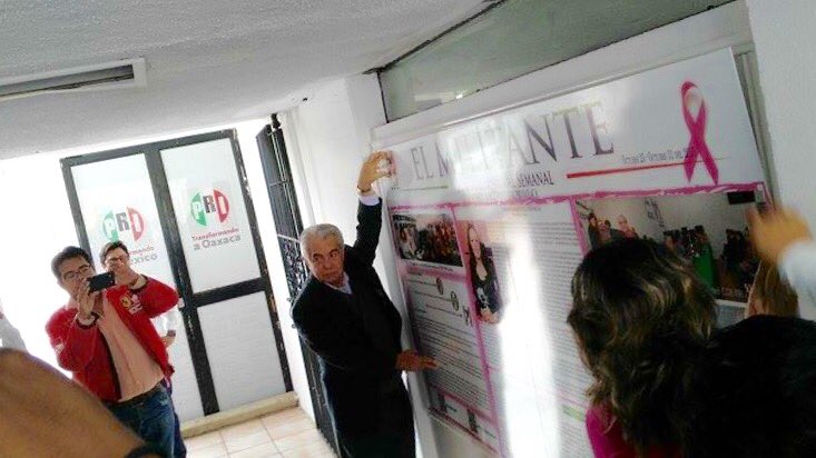 PRICuilapam's tweet photo. Presentación del periódico mural en el Comité Directivo Estatal  del  @CDEPRIOaxaca #Oaxaca @Mafud_PRI https://t.co/ookG2YeMlV
