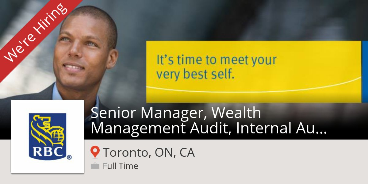 RobynZupka's tweet photo. Senior Manager, Wealth #Management Audit, Internal Audit #Services at #RBC (#Toronto) #job https://t.co/a6m6WorjYb https://t.co/klTF3PChkM