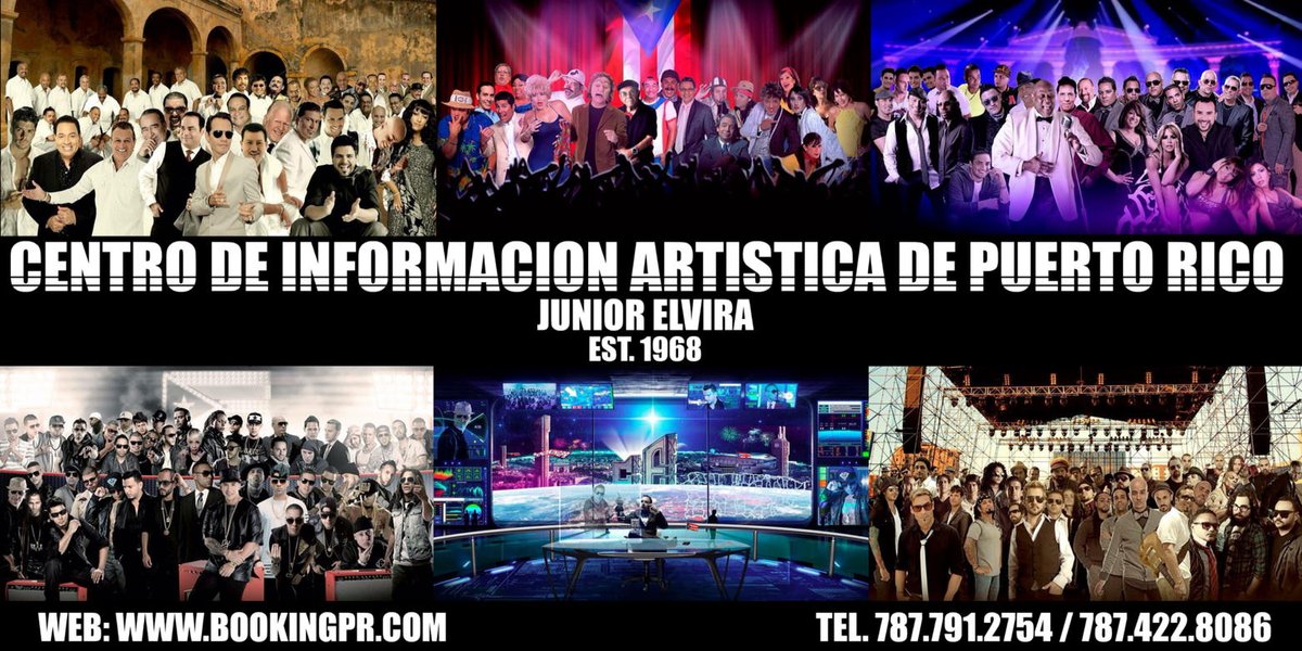 BOOKINGPR's tweet image. Contrataciones de Artistas @Bookingpr 787.791.2754