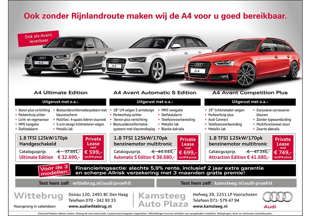 Ook zonder de #Rijnlandroute maken wij de #A4 voor u goed bereikbaar! Kijk snel op bit.ly/1NSjUXd #Audi
