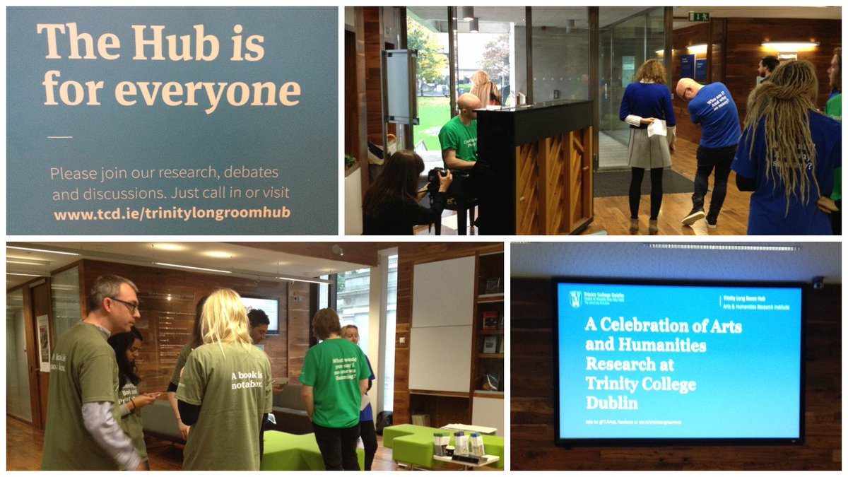 TLRHub's tweet photo. Stimulating showcase today of the #Arts & #Humanities @tcddublin and the crossdisciplinary #research happening @TLRH https://t.co/9eyJJEFH2H