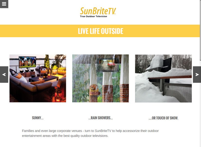 SunBriteTV's tweet photo. Explore outdoor living & #OutdoorTV by SunBriteTV -> https://t.co/8Mu7bbLej4
#OutdoorLiving #HomeAV #TVOutside https://t.co/5vWohgjzFh