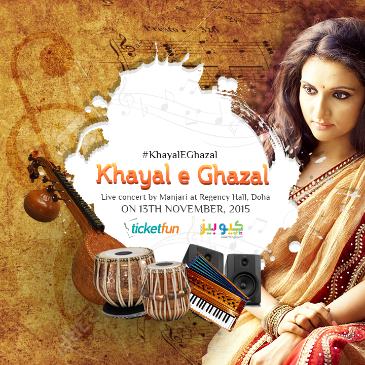ticketfun's tweet image. Live Ghazal #Concert in #Doha. Book your tickets now &amp;amp; get a special discount ticketfun.me/ghazal #KhayaleGhazal