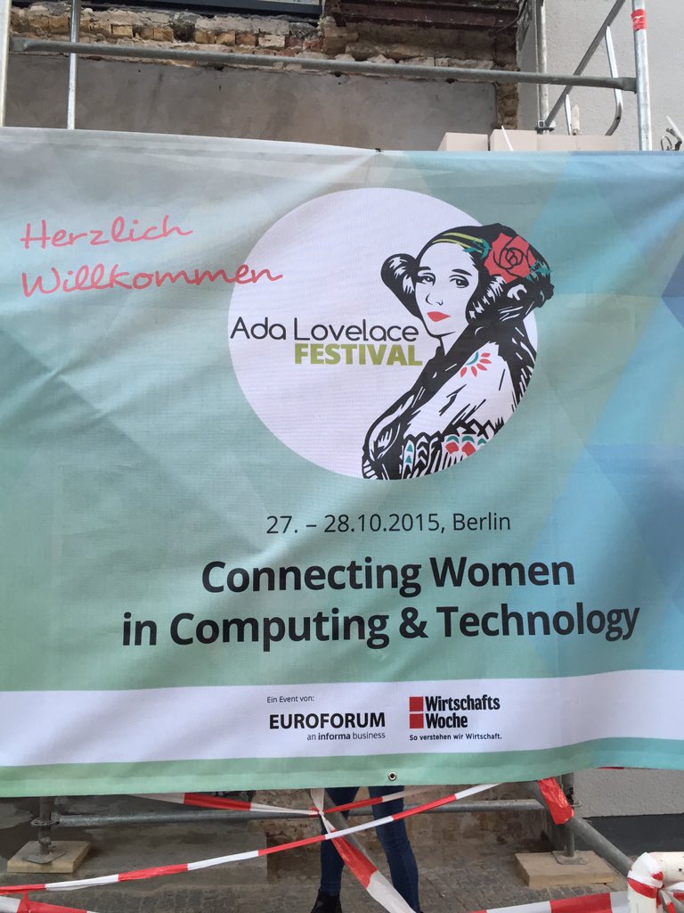 Heute findet in B das Ada Lovelace Festival statt. Spannende Beiträge zu #tech #digitaltransformation #women #ada15
