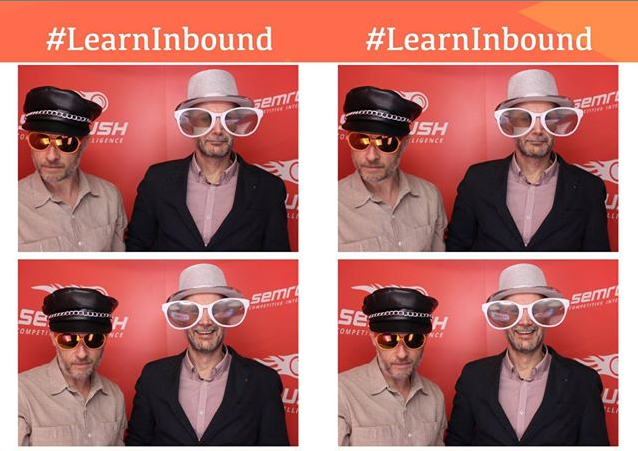 semrush's tweet photo. Hey guys! 😃 Have you already seen the photos from our Photo Booth at #LearnInbound? 📷  https://t.co/KKCgkF8Oh3 https://t.co/phwVxinV7U