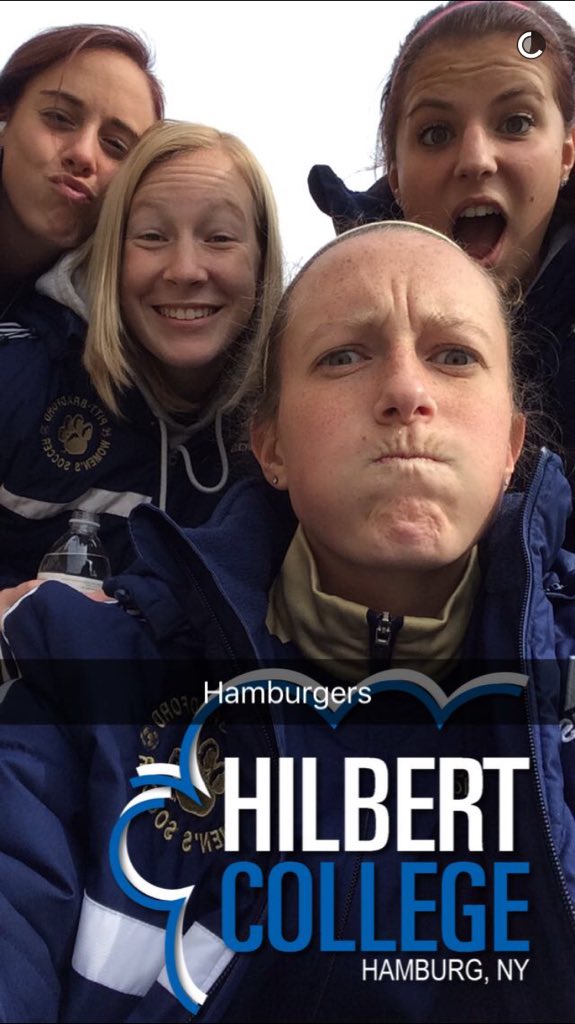 Happy game day vs. Hilbert Hawks from some of the gals!! #UPB #letsgo 🤘🏼💪🏽