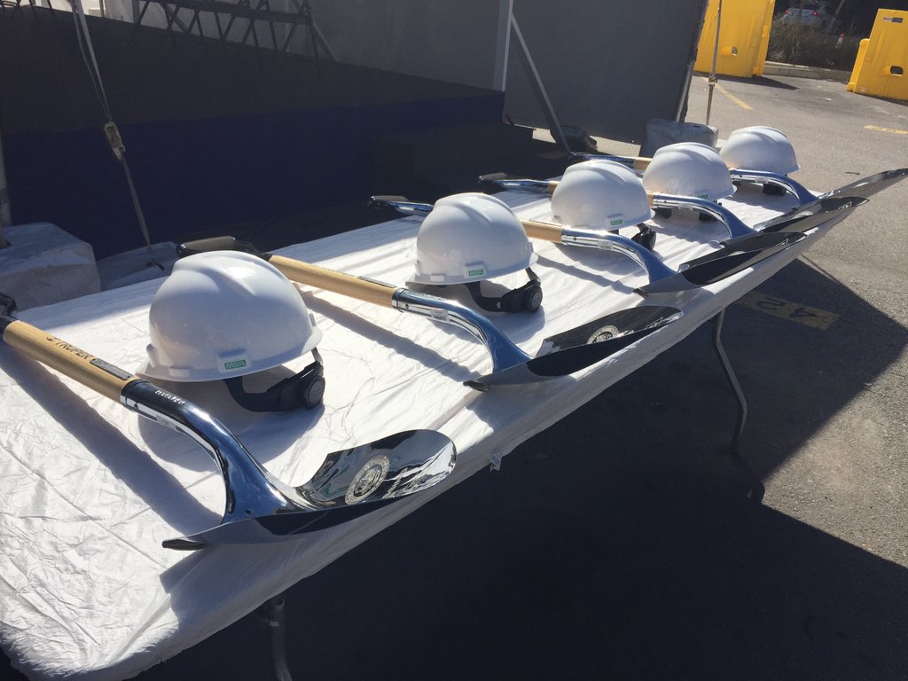 HCSOTexas's tweet photo. Groundbreaking for new Joint Processing Center @ 12 today with @AnniseParker @EdEmmett @SheriffHickman #HouNews https://t.co/kJZpSFFHel