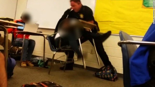 cnnbrk's tweet photo. Feds launch civil rights probe into officer's arrest of student in South Carolina classroom. https://t.co/Q0vzTgntYR https://t.co/iKD6e0On2B
