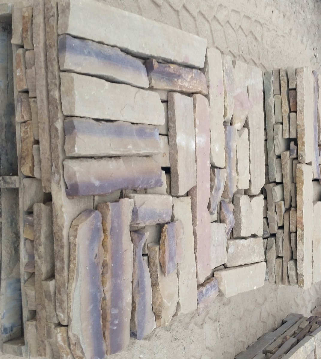 Texas Sandstone Quarry Chop Thin Veneer <a href="/republicstone/">Republic Stone</a> #ThinVeneer #RealStone #SandStone #CutStone