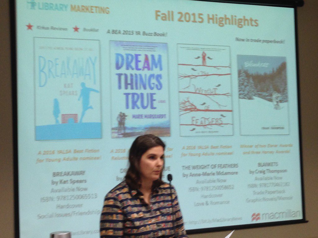 christhebookie's tweet photo. Check 'em out. Many Fall 2015 accolades @annedianajones @MacmillanLib #LIbookbuzz https://t.co/BDo4rApVsV