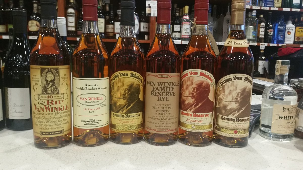 FiveEightWines's tweet photo. Pappy Van Winkle in stock https://t.co/QtXKcQwE8L
