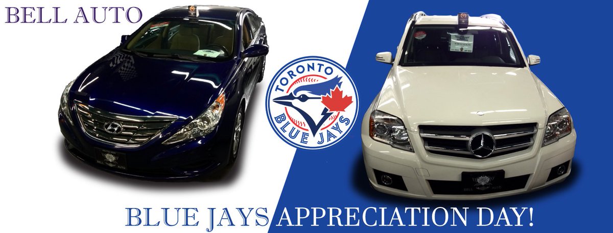 BellAuto1's tweet photo. Showing Appreciation to a team that battled hard for the City. REP YOUR COLORS! #BlueJaysAppreciationDay #BellAuto https://t.co/iy3HsP7Pb2