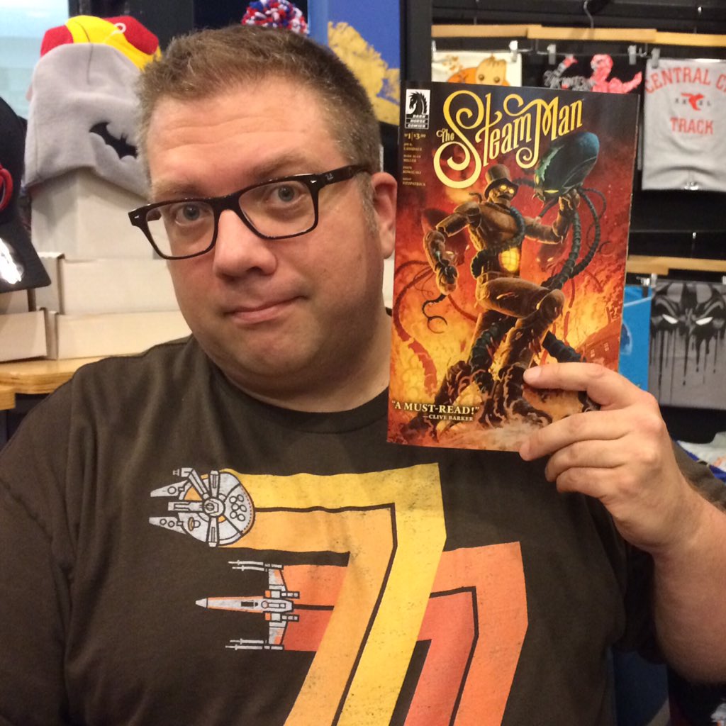 ndcomics's tweet photo. Dan's pick is #SteamMan #1 from @DarkHorseComics by #MarkAlanMiller and #PiotrKowalski. #ndcomics #pittsburgh https://t.co/99dR4fmFXJ