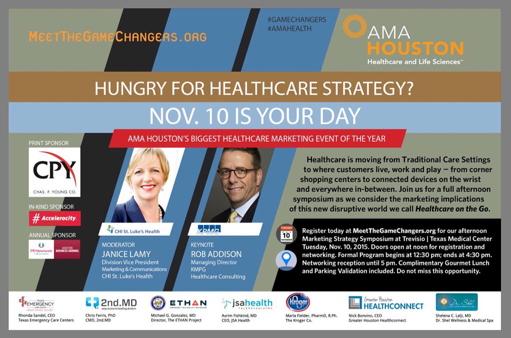 InfinitelEye's tweet photo. Hungry for #healthcare #strategy. Come meet the #gamechangers On Nov. 10th #amahealth #InfinitelEye #amahouston https://t.co/Cq8pitgQRh
