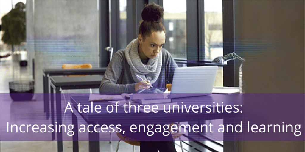 How 3 universities use our tech to transform the way students learn: bit.ly/1KD5Fzx #EDU15