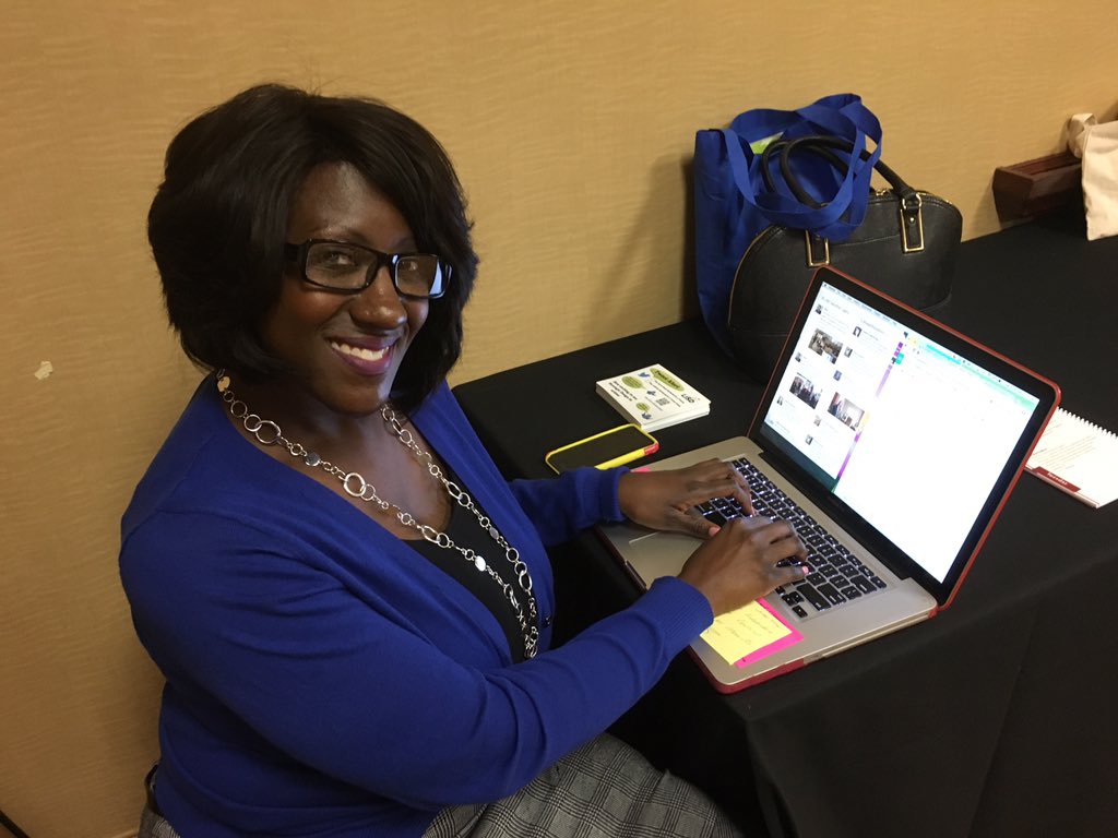 DeannaMcKinley's tweet photo. @slawsonlisd is working her magic, as she tracks the tweets from #tweet2transform at ASCD!! #lisdthrive #annual15 https://t.co/pEzCDo3y62