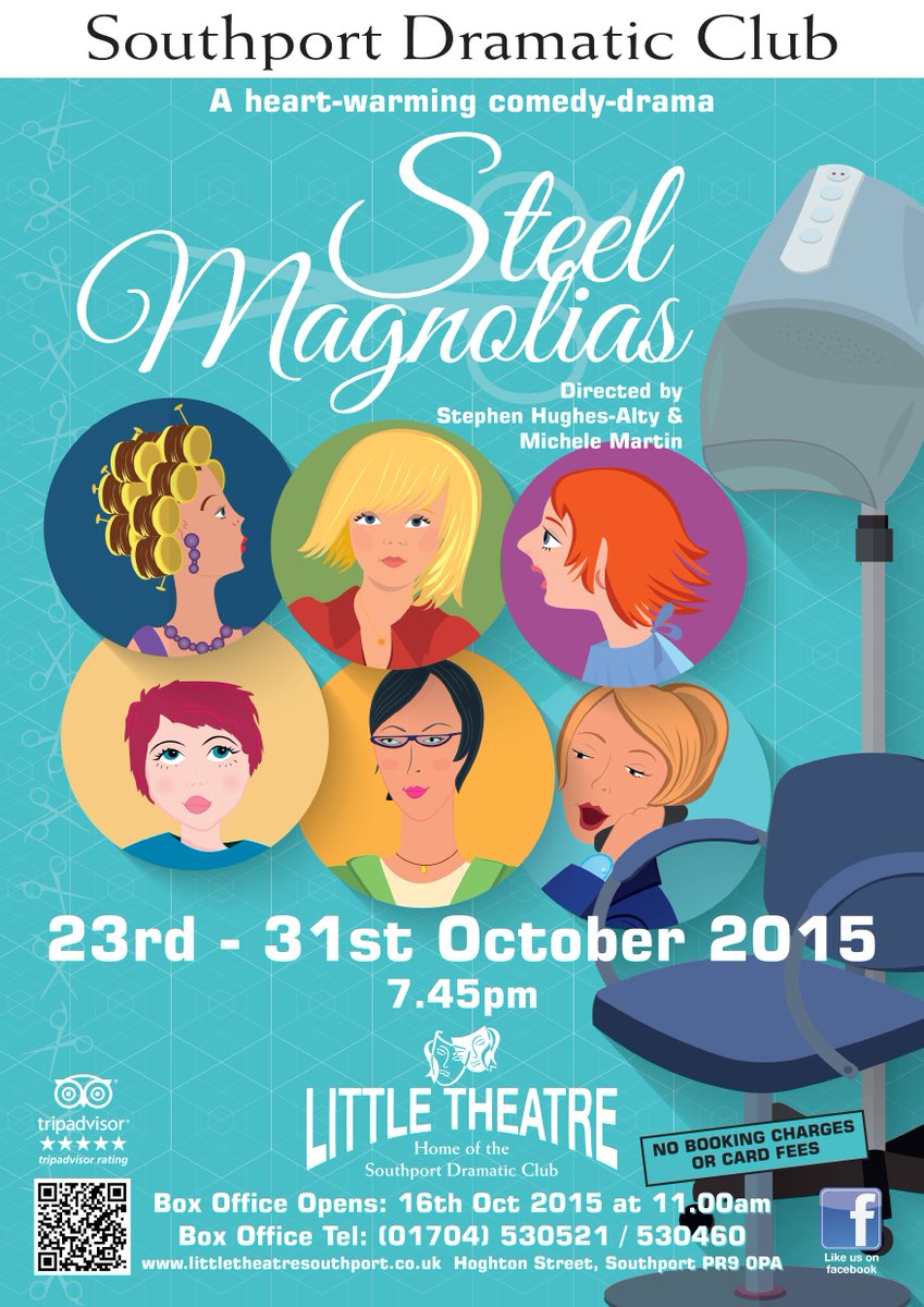 23 - 31 Oct - SDC production of Steel Magnolias at Little Theatre #southport <a href="/InsideSouthport/">Inside Southport</a> @radiosouthport