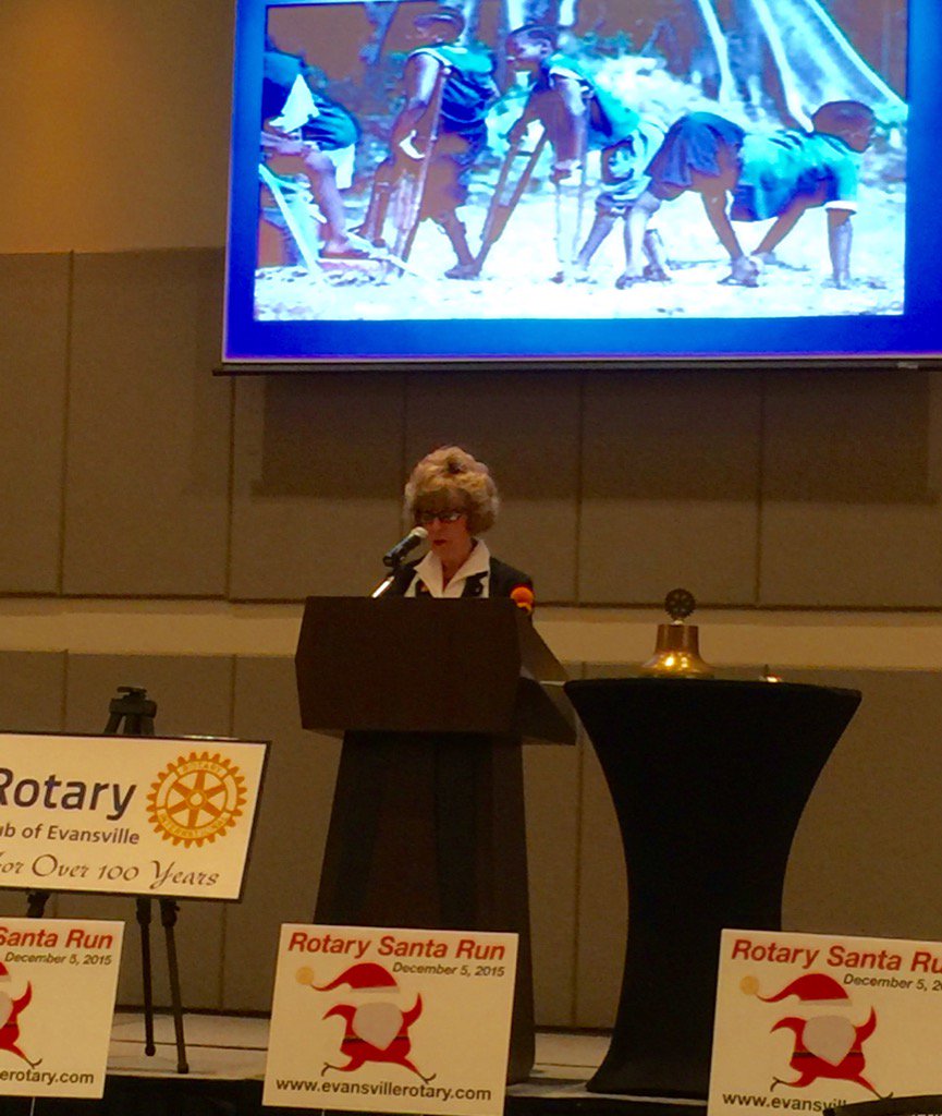 PepperMulherin's tweet photo. @evrotary welcomes @Rotary6580 #JimBright #ShariSherman @MichaelACaruso & #polio eradication advocate #PeggyPeter https://t.co/rABP9dNscS