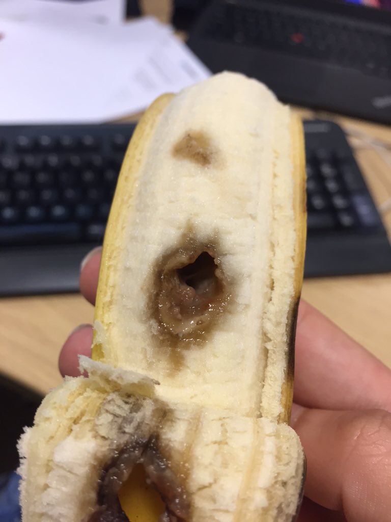 HadleyAlice's tweet photo. Bought this from @Morrisons yday... Can't even think about what might have made that hole 😷 gross. https://t.co/8IZQalJulH