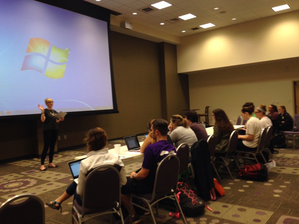 loramichael's tweet image. @WBAofAL our own Ashley teaching 'Resume Writing and Cover Letter Skills' to the younger generation today!