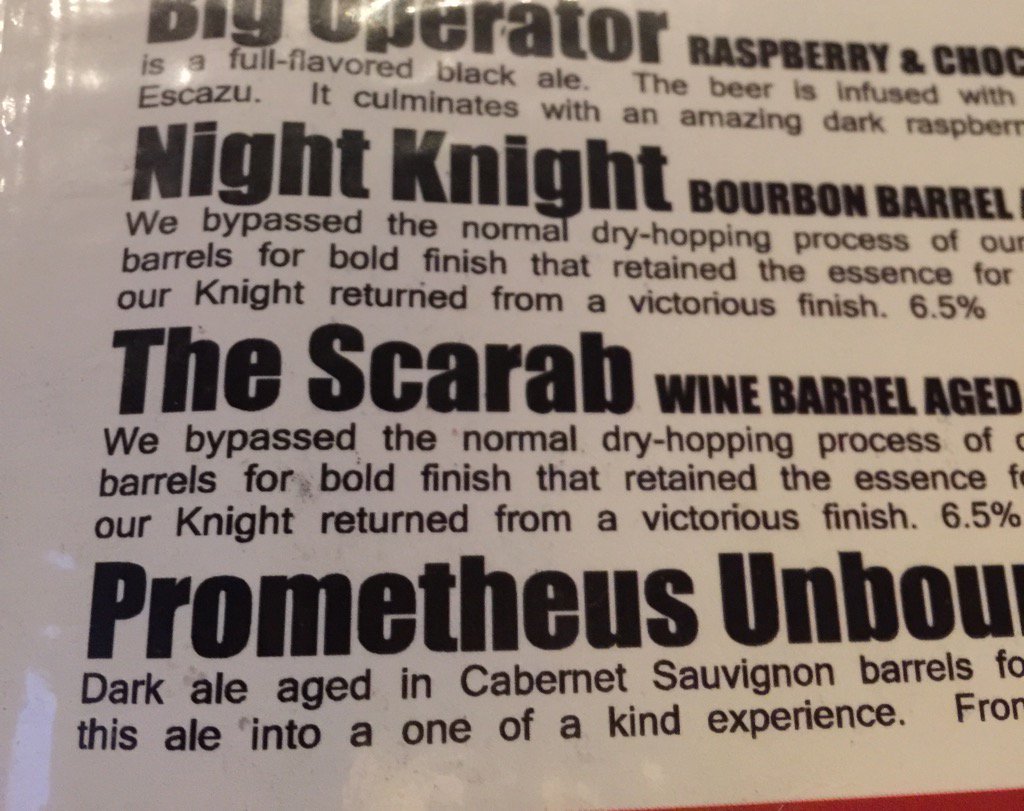 bigbossbeer's tweet image. Fun Fact: #prometheusunbound first served at @NCRareBeer two years ago!