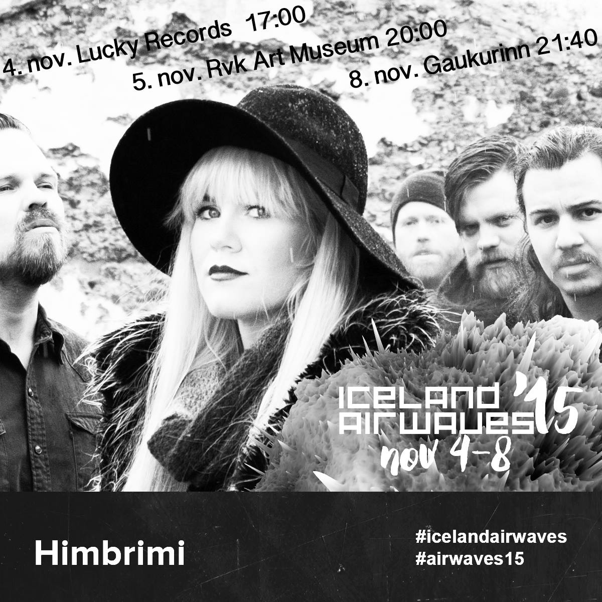 Við erum orðin spennt fyrir <a href="/icelandairwaves/">Iceland Airwaves</a>. 
Hér munum við koma fram.