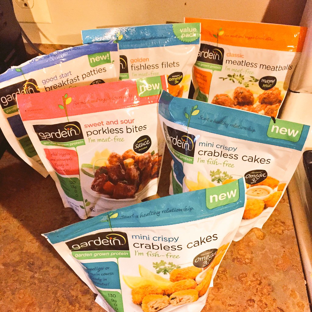 jd_dread's tweet photo. So excited to add some NEW meatless wonders to the freezer. Maybe not that long in the freezer😀 🎉🎉🎉🚫🦀🦀🚫🐽🐷🚫 @gardein https://t.co/BUGqgPD1zn