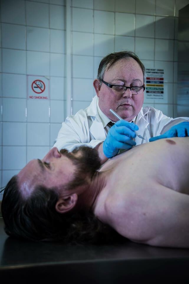 BodybuilderFilm's tweet photo. BTS The Morgue #15SecondScare @CryptTV @iaincash @davidleestokes @jjshannon2 @LaurenceRHarvey https://t.co/sydr7rYggf