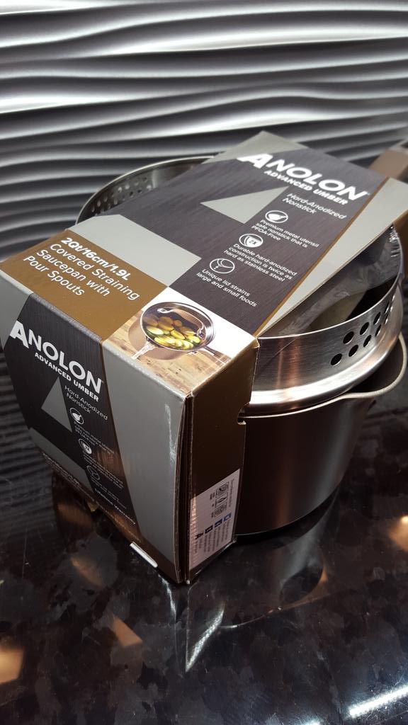 TDHAUGEN's tweet photo. What a fun prize to receive in the mail! Thanks @Anolon! Can't wait to steam some veggies! #ifbc2015 https://t.co/SXeXBIISKj