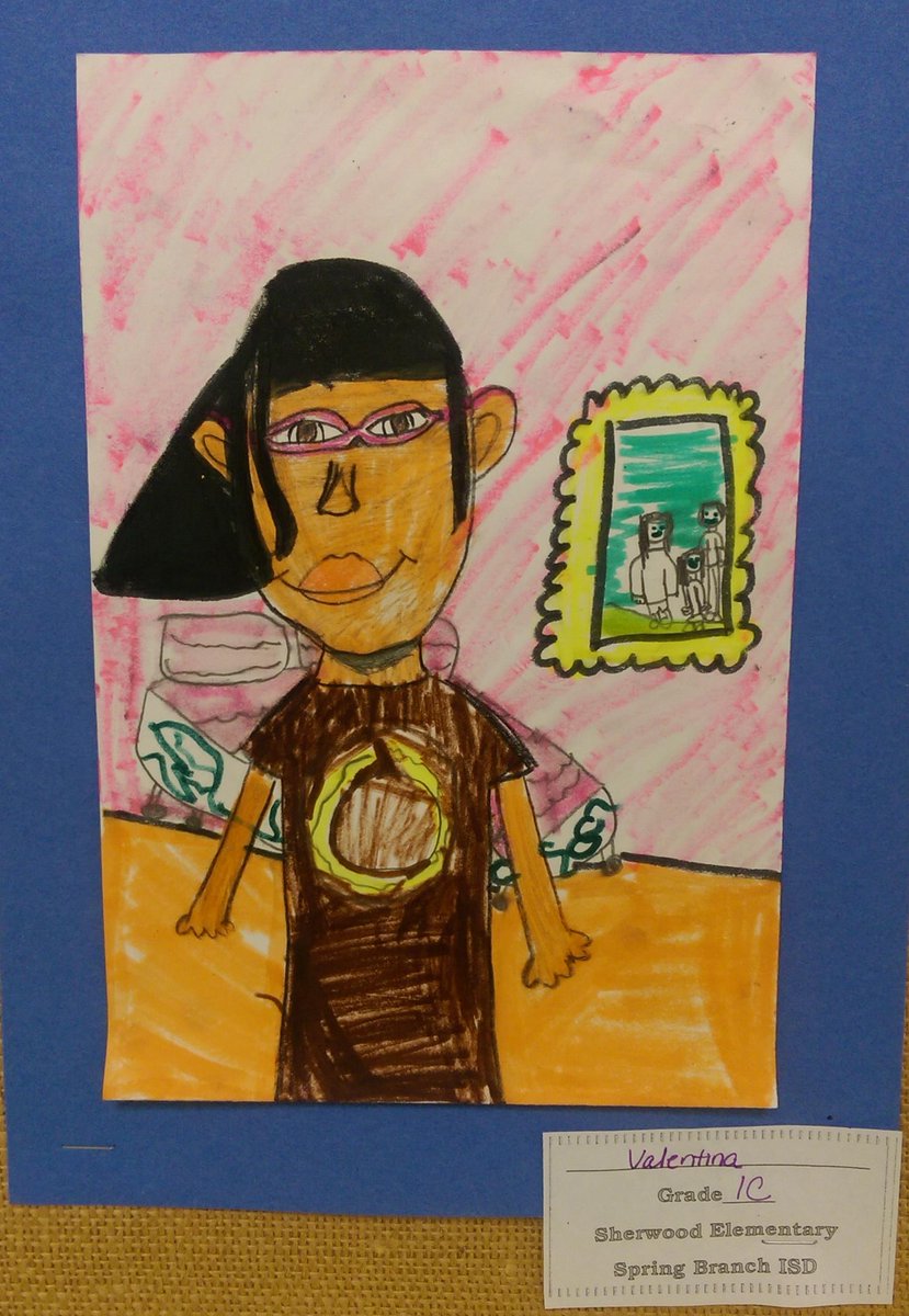 mayeli400's tweet photo. Proud Parent, My 1st grade student Artwork was selected to participate at the @SWE_Eagles Exhibit at @SBISD #MsWade https://t.co/cEYJ933p9u