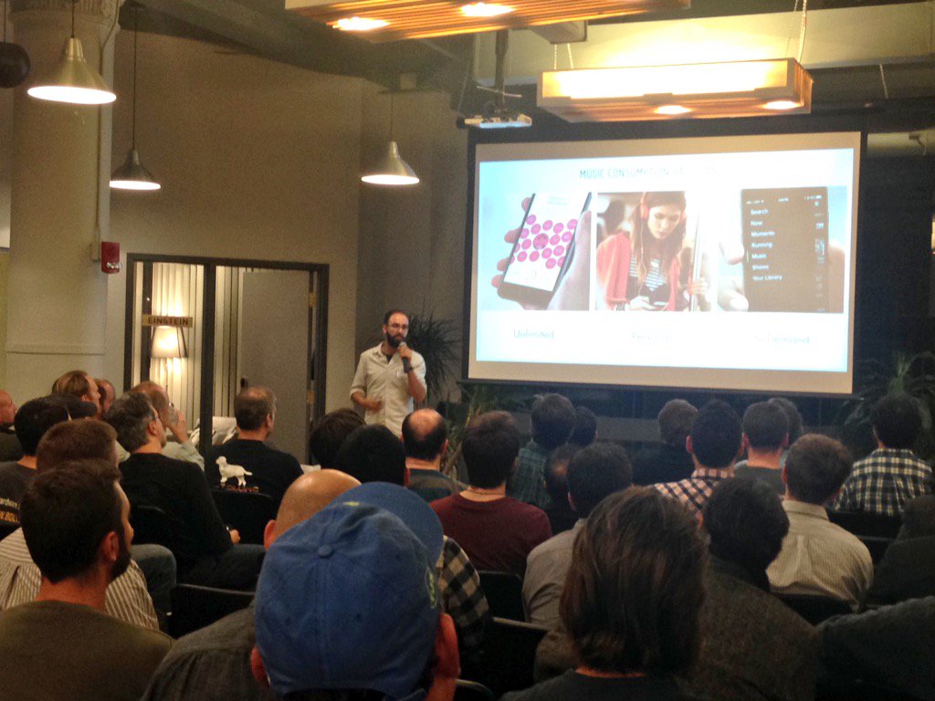 BoltVC's tweet photo. Bolt portfolio co @Qleekr presenting in front of a packed house @ #HWMeetup @ our Boston office tonight. https://t.co/JVALwMLhGB