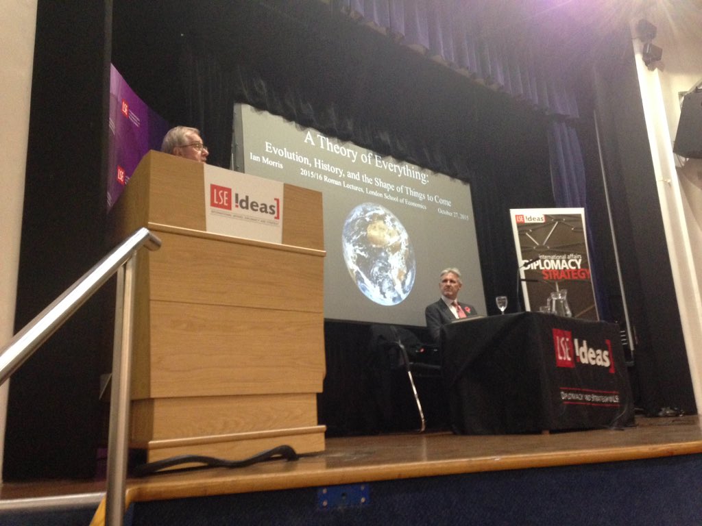 A theory of everything? No pressure @lseideas #LSEMorris https://t.co/c4fnocoxZT