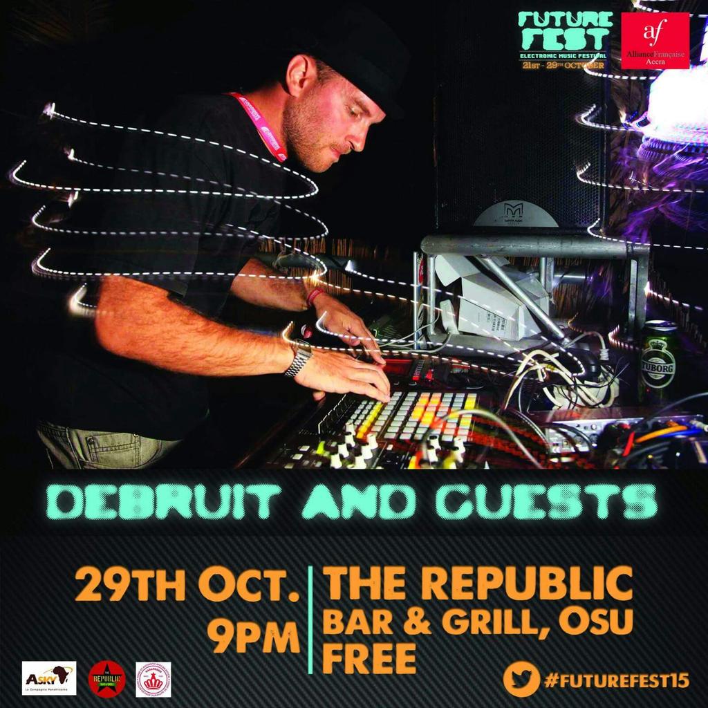 DJ_K3V's tweet photo. #FutureFest15 ends with a bang this Thursday at @TheRepublicGH featuring @DJKEYZZZ @Djisaaccool and #Debruit https://t.co/kUvHn5Vw0l