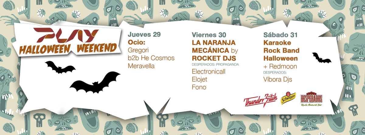 Nuestra programación para este fin de semana con <a href="/krboficial/">Karaoke Rock Band</a>, <a href="/kidrizzo/">Frank Rizzo</a>, @meravellamusic, Ocio y mucho más!