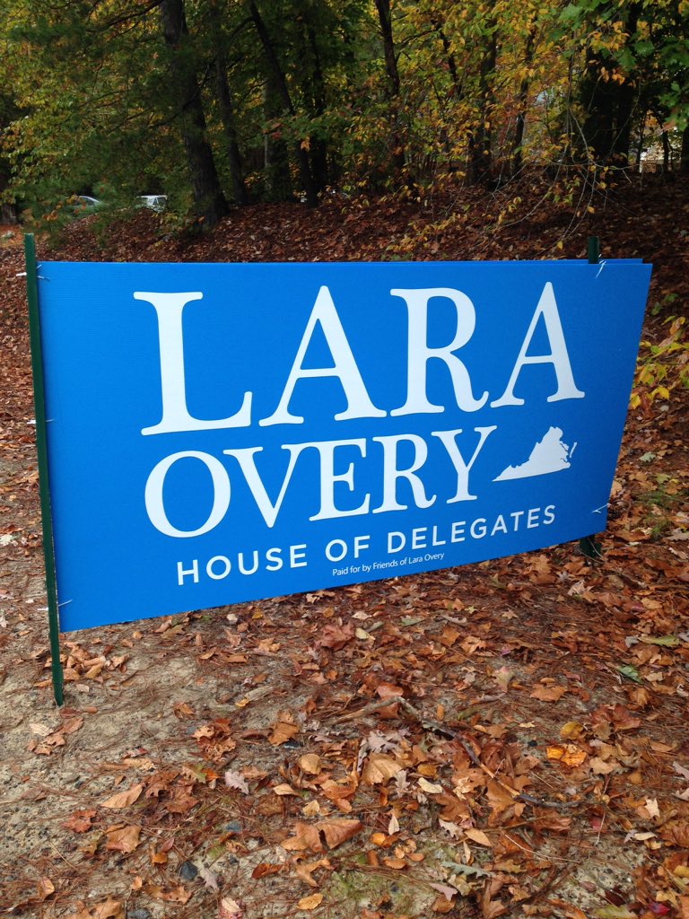 nbwelham's tweet photo. A new 4x8 just went went up for @Lara4Va in Williamsburg! #VA93 #HD93 #TeamLara #TurnVARed https://t.co/FxPgt8ecRM