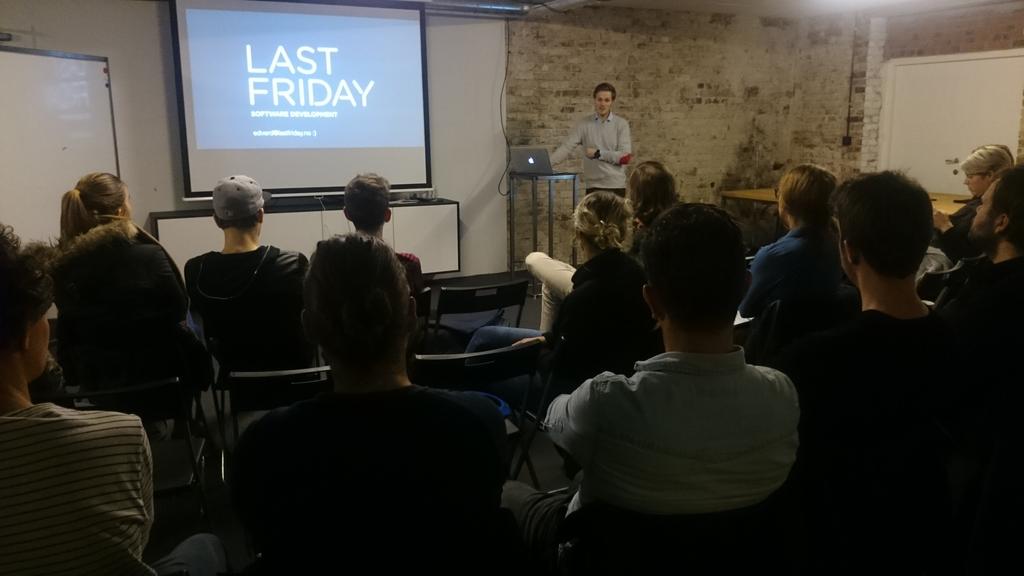 WPStavanger's tweet photo. Shout out to @edvard_b from @LastFriday_no for a great talk about norskpetroleum.no running on @WordPress https://t.co/S7yj2wG2DC