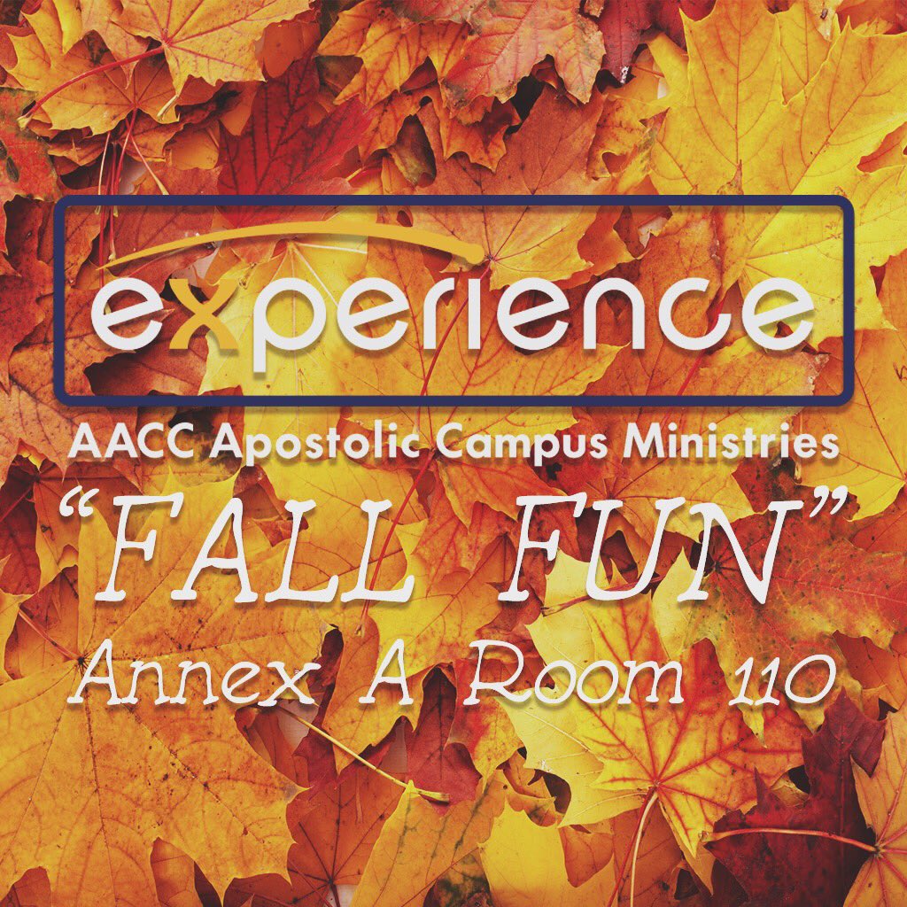 ExperienceACM's tweet photo. Be sure to come out to #ExperienceACM tomorrow at 7PM! Having chili, hot chocolate, pie, &amp; a candy apple bar! https://t.co/R1GKCFwqrl