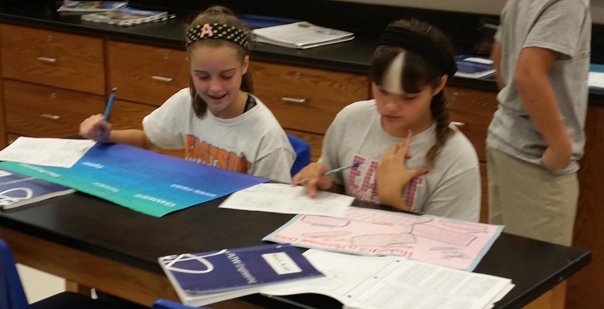 Eastside_PLTW's tweet photo. 6th graders (Aviators) peer presentations todays. Super impressive with their knowledge! #STEM #PLTW_KY #PLTWORG https://t.co/IzgALqwma2