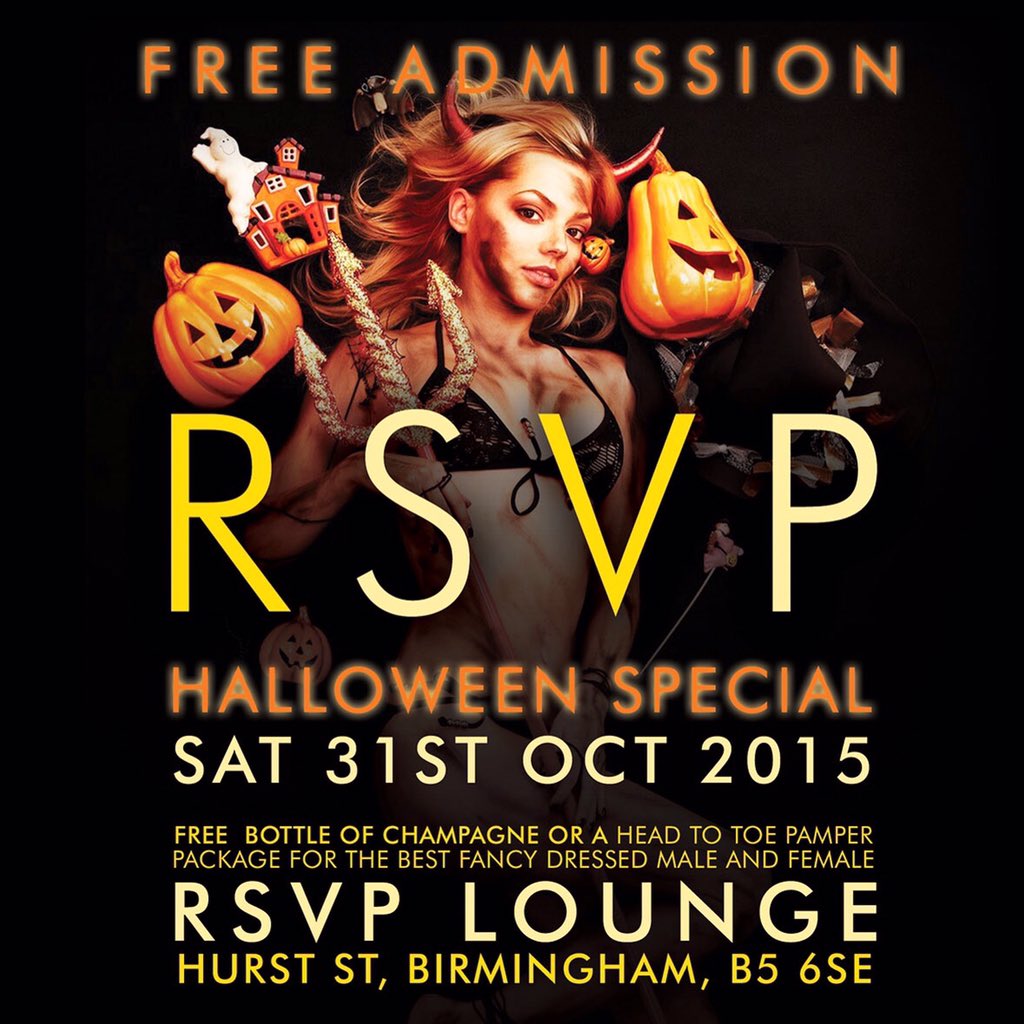 RSVPLounge's tweet photo. Tell a friend.. Bring a friend.. Halloween at RSVP.. 
SAT 31st October.. 
Come and get RSVP'eeed.. 
It's a must.. 😉 https://t.co/KLjuHcOnIm