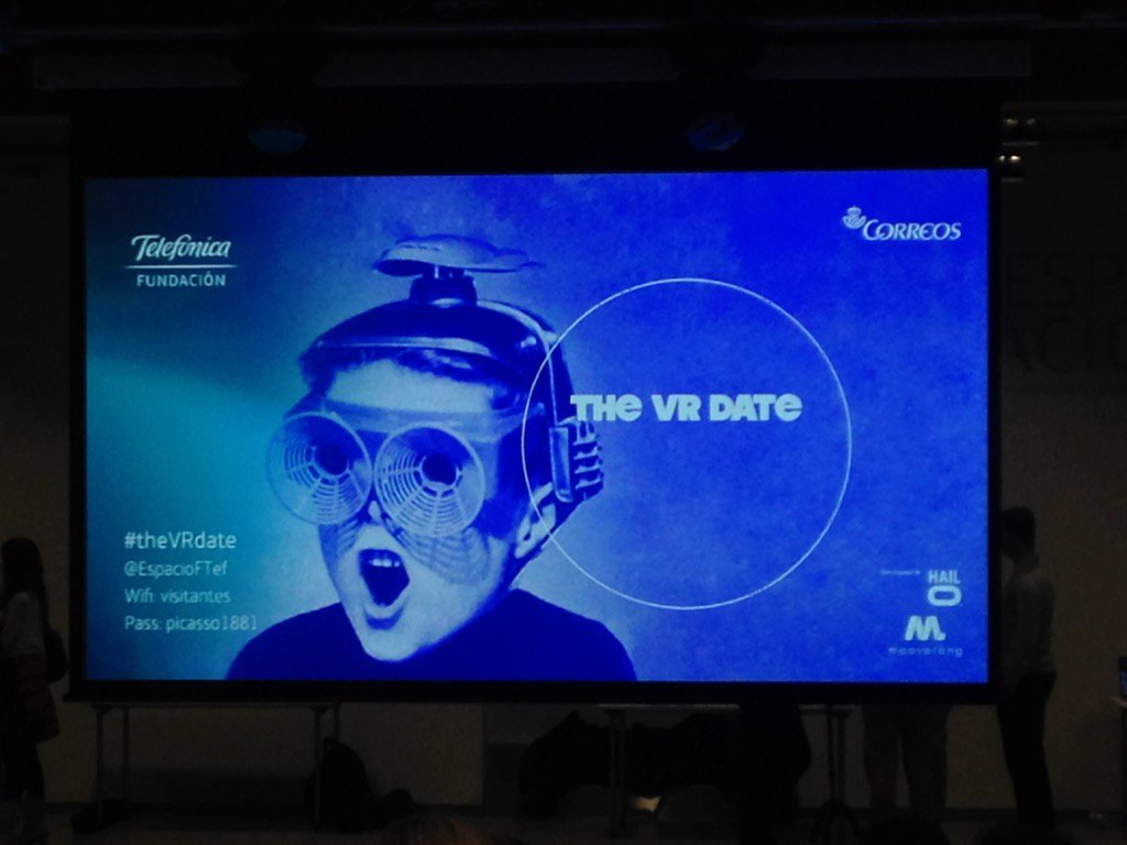 cartonvrspain's tweet photo. integración de los sentidos en nuestros entornos: sonido, fragancias ,posicionamiento espacial #TheVRDate https://t.co/eWRVa7m1bU