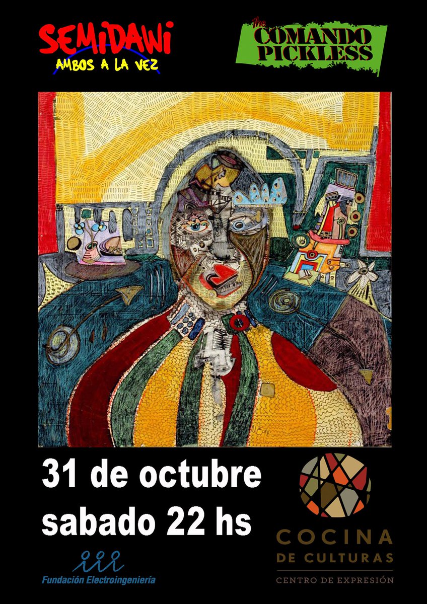 ComandoPickless's tweet photo. #TengoGanasDe que sea #sabado 31/10! #SemiDawi+#ComandoPickless en #Cordoba @cocinadecultura https://t.co/ai708696Ca https://t.co/oG9rsuYDyy