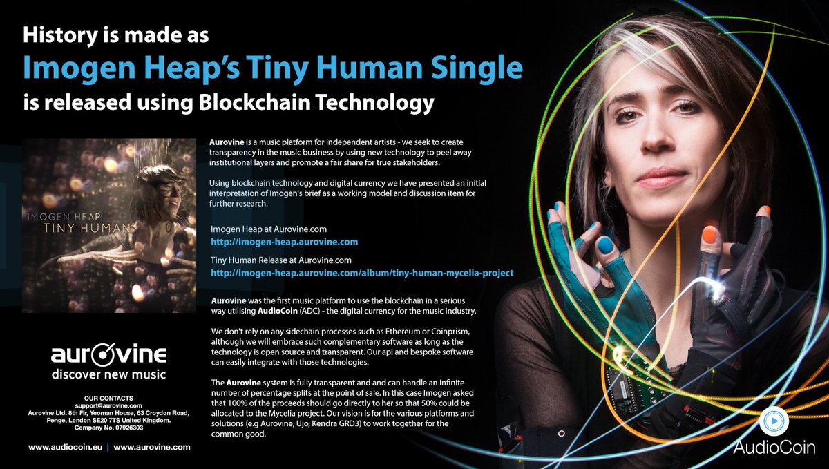 BrunoPro79's tweet image. @imogenheap single is now available at Aurovine.com here: goo.gl/R8t8Nh

@Aurovine #audiocoin