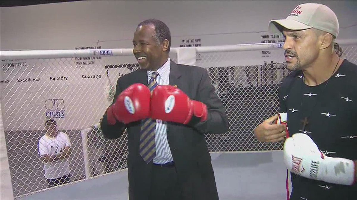 Check out @RealBenCarson gearing up for fight in S. Fla. this morning bit.ly/1GGNPka?utm_me… https://t.co/ifdChrYGoe